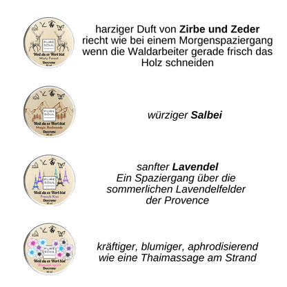 12xDeo Creme - Set bio vegan - PURE SOUL Naturkosmetik