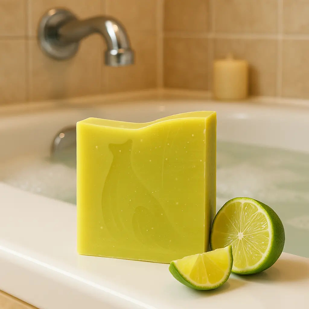 Naturseife frischer Duft Limette zitrone citrus handarbeit kaltgesiedet