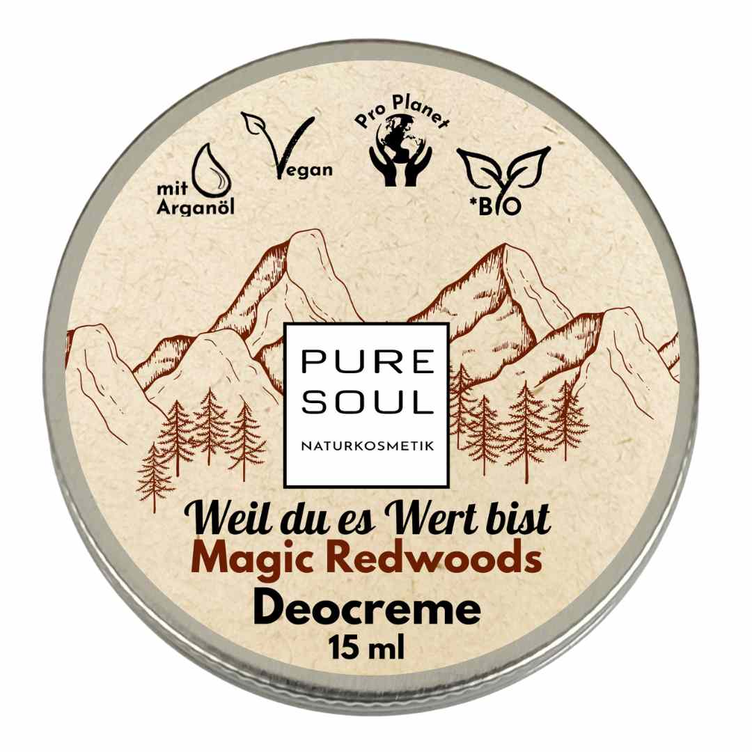 Deo Creme MINI Reisegröße 15ml - PURE SOUL Naturkosmetik