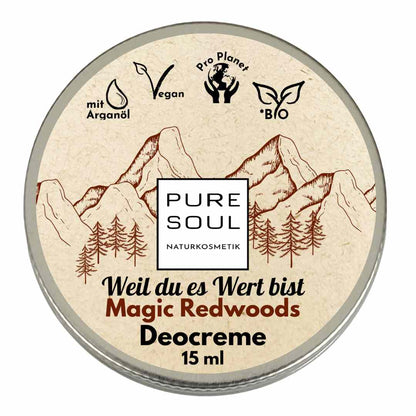 Deo Creme MINI Reisegröße 15ml - PURE SOUL Naturkosmetik