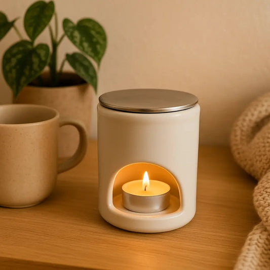 Räucherstövchen - Keramik weiß