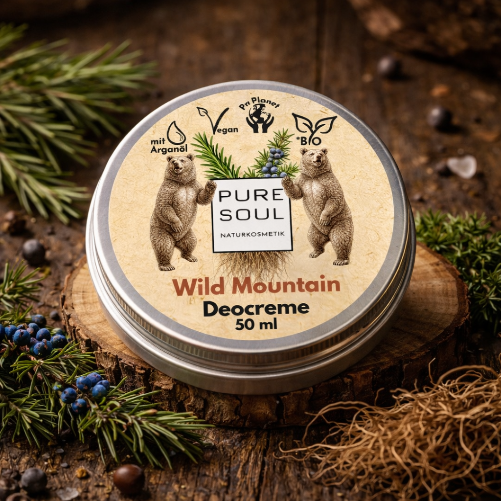 Deo Creme Wild Mountain – 15 ml MINI aluminiumfrei vegan Naturkosmetik Reisegröße